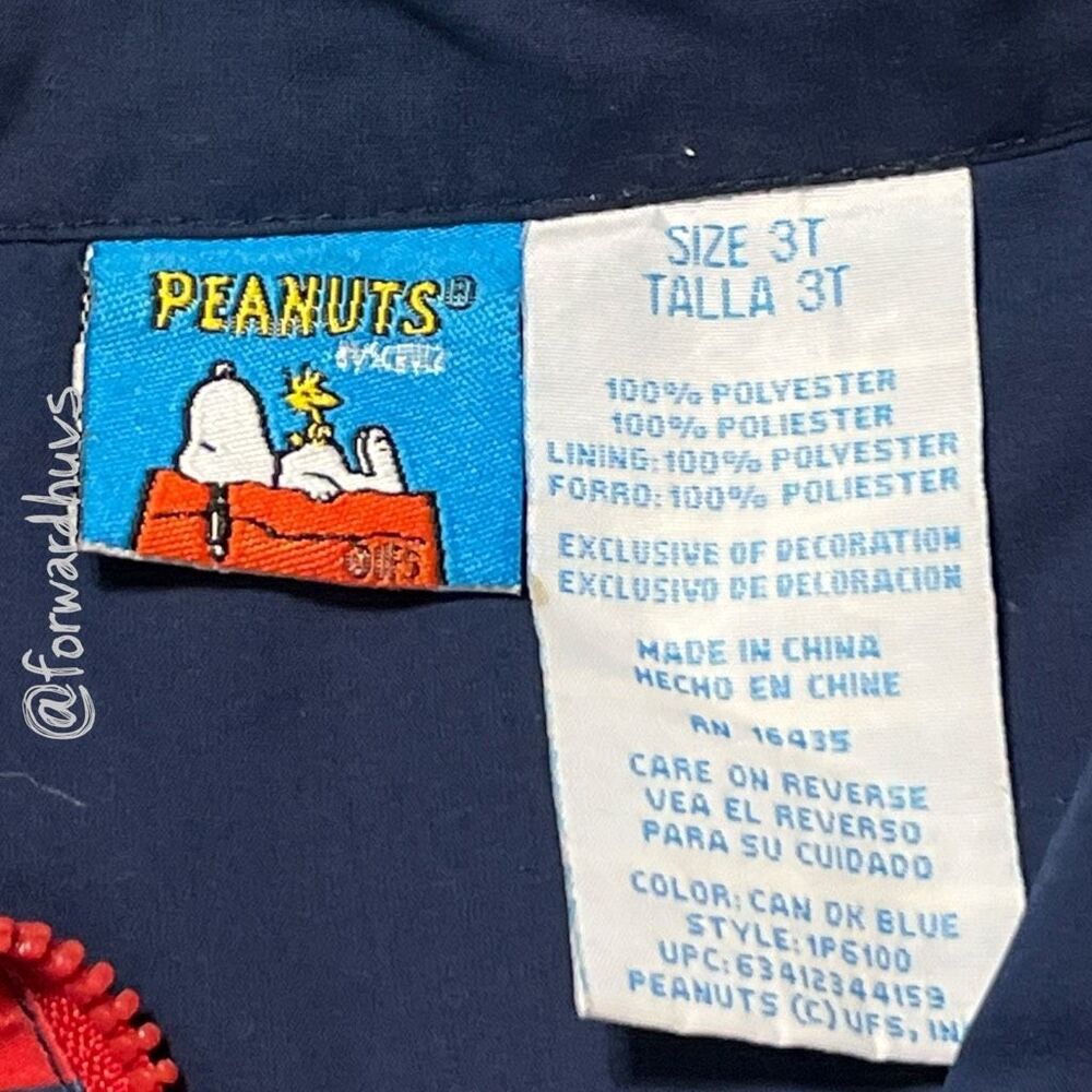 Peanuts Snoopy Racer Jacket – Size 3T - Picture 3 of 5